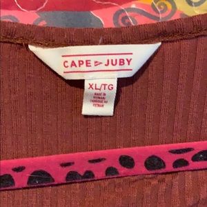 Leotard type long sleeve shirt